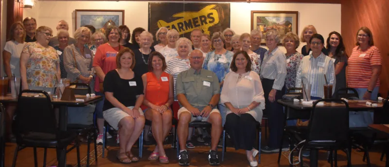 Retired Fisher Elementary staff reunites at Smokin' G's
